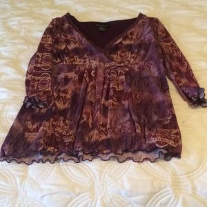 Purple Pull Over Blouse